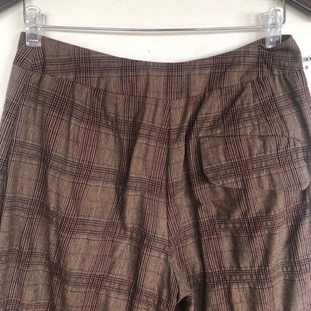 Anthropologie Lilith Plaid Pleated Trouser S/38 - Picture 5 of 14